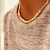 TRÉSOR Gilded necklace