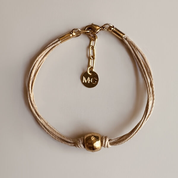 Bracelet SOLAR Sable doré