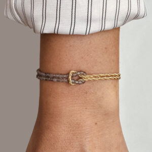 YOU & ME Smoked quartz bracelet