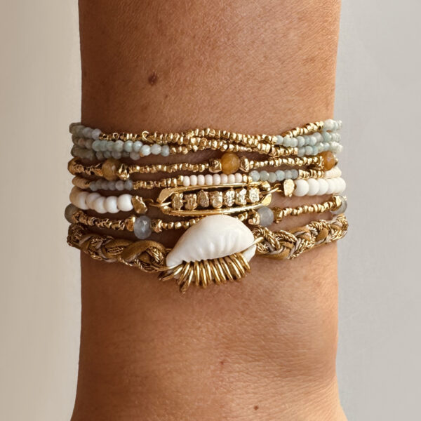 Bracelet SISTA Agate Ciel – Image 2