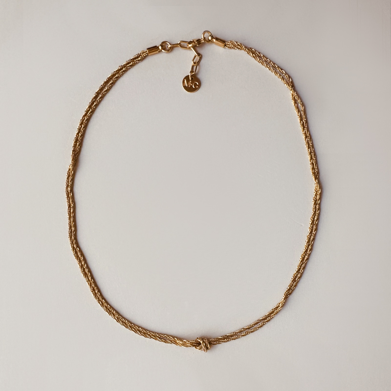 DOUBLE MELODY gold necklace