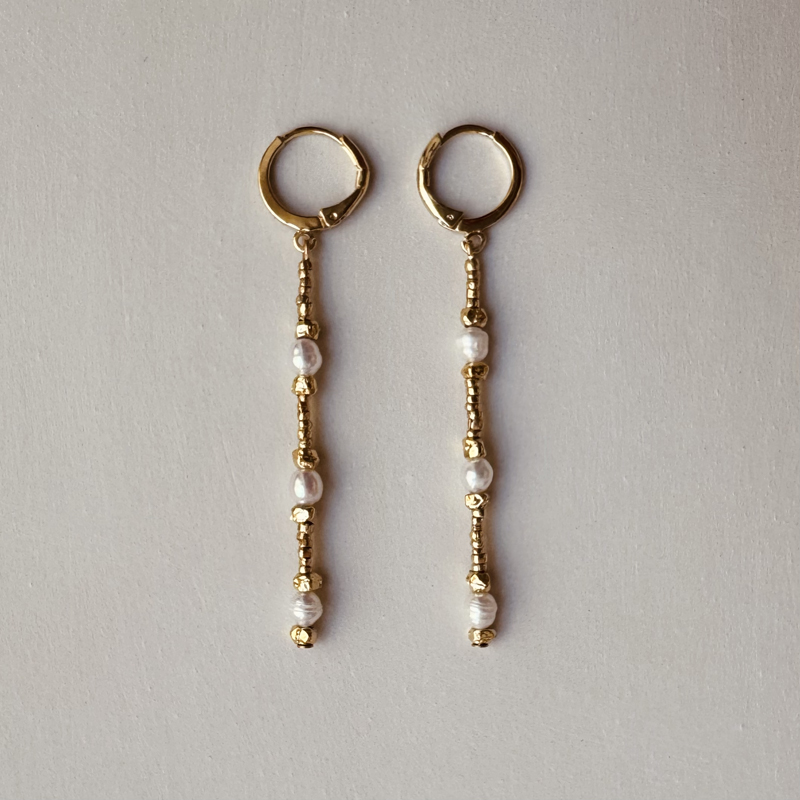 Boucles d'Oreilles DIVA d'eau douce