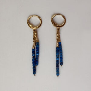 Earrings BABY DAISY Lapis