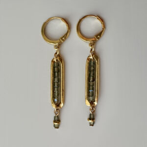 Boucles d'Oreilles INFINITY Apatite verte