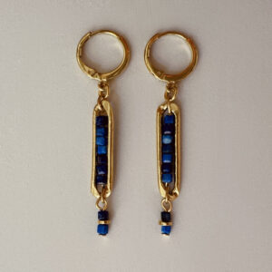 Boucles d'Oreilles INFINITY Lapis
