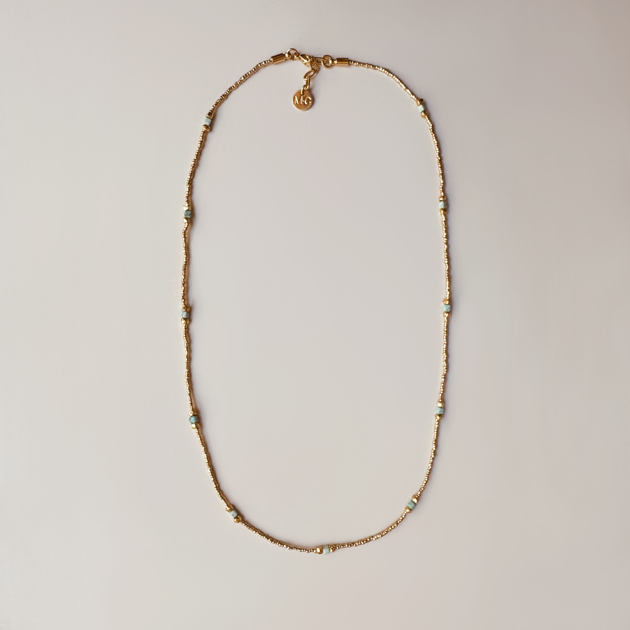 Long necklace CELESTE 50 Turquoise