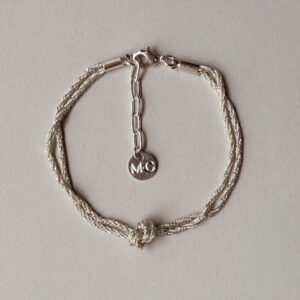 DOUBLE SING Bracelet Silver