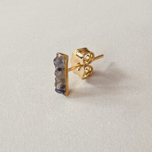 Boucle d'oreille MaPuce Saphir blue