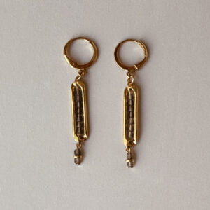 INFINITY Smoky Quartz Earrings