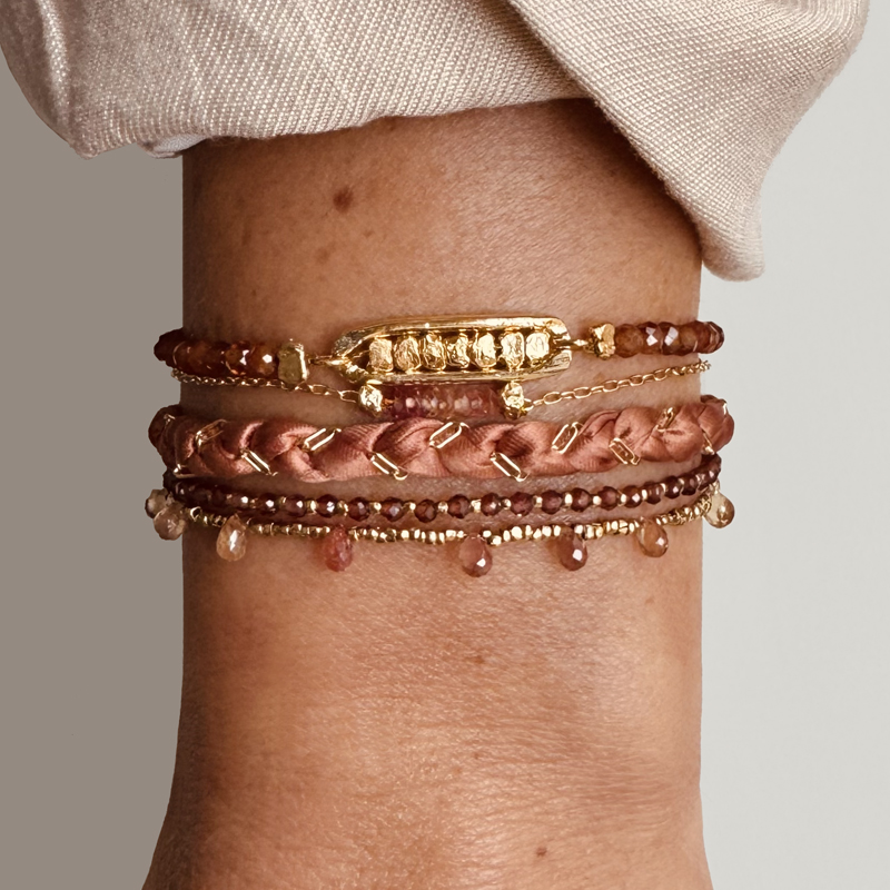 Bracelet SILK Satin Ocre – Image 2
