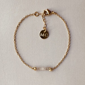 Bracelet TIGER Saphir Blanc