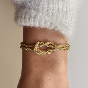 Bracelet EL LAZO ETERNO Doré